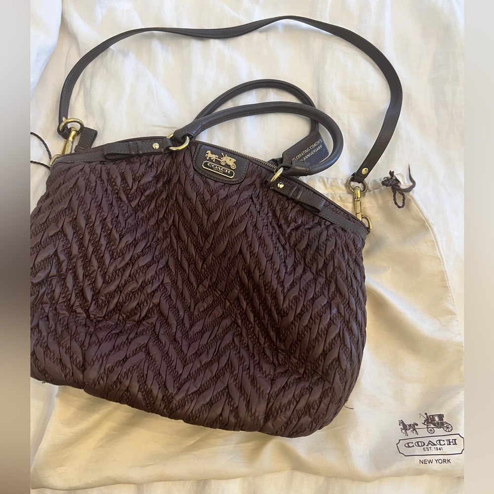 Vintage Coach Quilted Madison bag